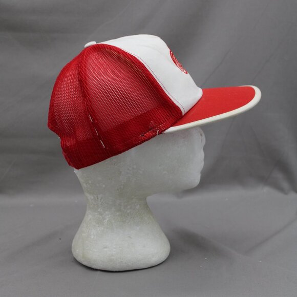 Detroit Red Wings Hat (VTG) - Classic Trucker by Ted Fletcher - Adult Snapback - Picture 6 of 8